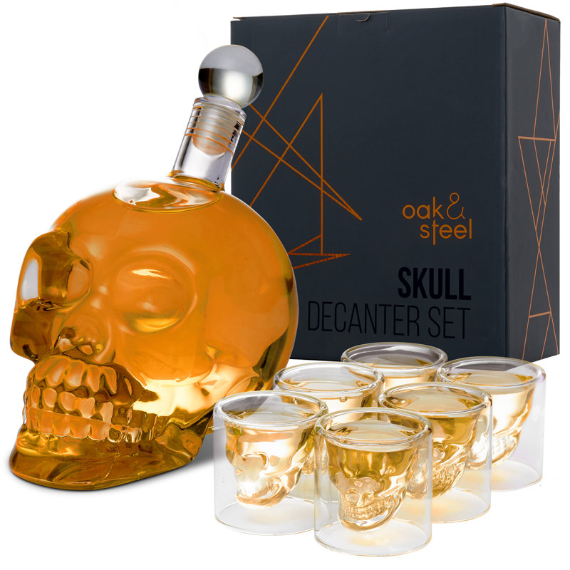 8 Piece Whiskey Decanter Set