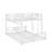 Twin Over Full L-Shaped Metal Size Bunk Bed-1577027770