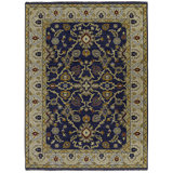 Laurel Marmara Machine Woven Polyester No Pattern Area Rug in Navy