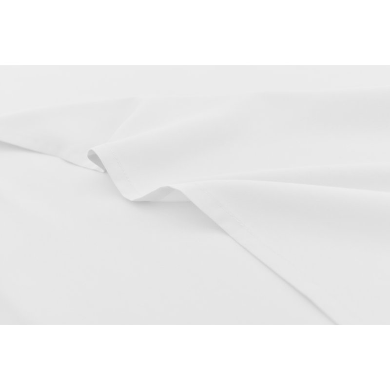  Ensemble de draps 1800 fils en rayonne de bambou, Blanc, Ensemble de draps pour très grand lit + drap-hous