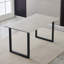 150cm Elegant U-Shape Pedestals Light Grey Dining Table-1105946036