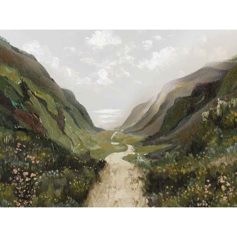 Floral Pathway - Impression sur toile tendue, H 24 po x l 32 po