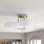 Hemby 65cm Modern Round Acrylic 3-Light  Semi Flush Mount