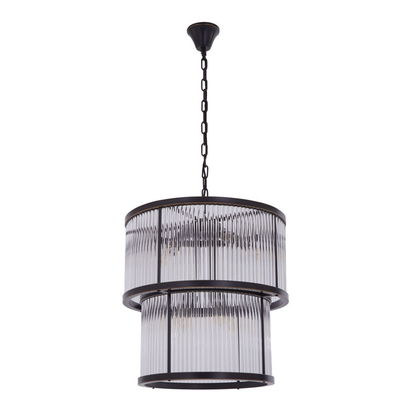 Conerly 9 - Light Drum Chandelier, Black