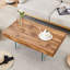 Table basse 39,3 po avec pieds en verre
