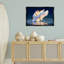 «Sunset Symphony Swan», toile flottante encadrée noire par Shane Lamb-1326548959-1326548944