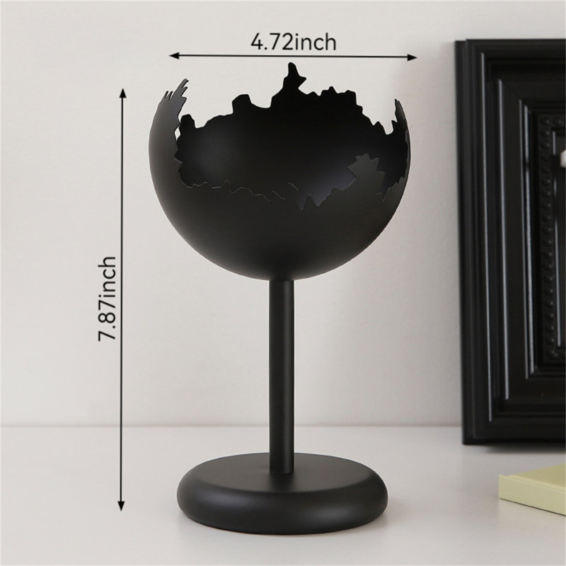 Metal Tabletop Candlestick, 7.87" H x 4.72" W x 4.72" D