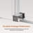 56"-60" W X 60" H Frameless Single Sliding Shower Door,  5/16" (8Mm) Thickened Upgrade Tempered Glass Door, Smooth Roller Stainless Steel Hardware, Reversible Mounted Modern Bathroom Enclosure-114358864