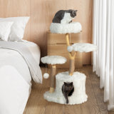 Real Branch Cat Tree With Condo And Climbing Perches