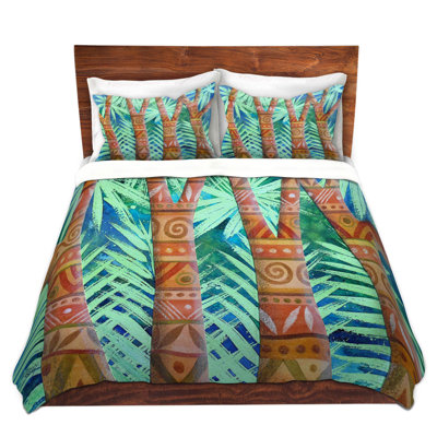 Ensemble de housse de couette en microfibre DiaNoche par Jennifer Baird - Amerindian Forest