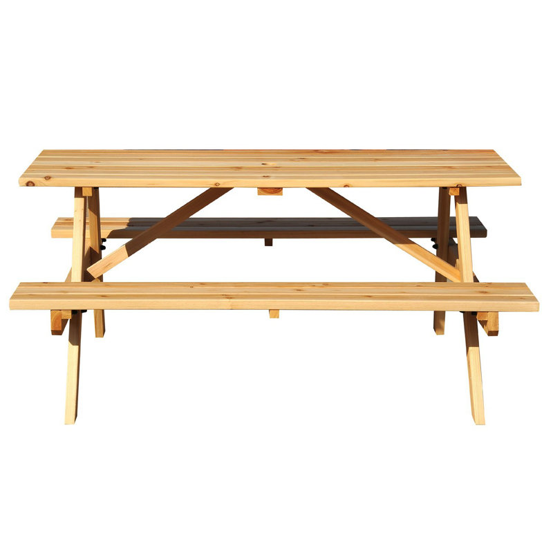 Chagford 4 - Person Wood Patio Dining Set with Rectangular Table