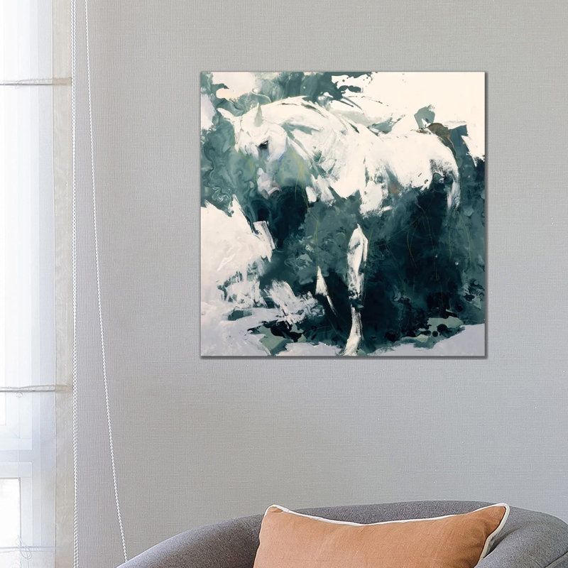 Study in Green 1 Piece Wrapped Canvas Painting, 66.04cm H x 66.04cm W x 1.91cm D