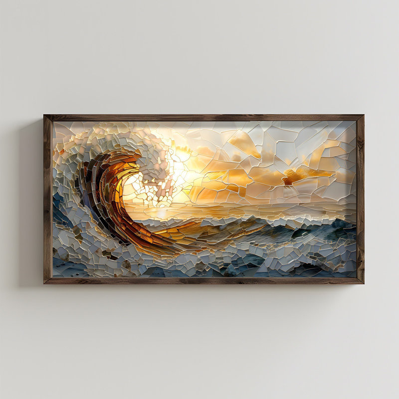 Élégante peinture encadrée décorative, 23,6 po x 47,2 po x 0,1 po | 100% panneau de fibres à densité moyenne de 3 mm d'épaisseur, magnifiquement encadré en 100% épinette | Parfait pour la décoration de la maison ou du bureau, ajoute style et sophistication à tout espace