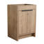 Meuble-lavabo autoportant de 24 po, emballage Kd, 2 portes d'armoire à fermeture en douceur, contreplaqué imitation chêne, pas de robinet ni de meuble-lavabo sans comptoir, espace de rangement intérieur réglable, contreplaqué,