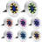 Solar Ground Lights LED Garden Disk Lights Waterproof In-Ground Colorful