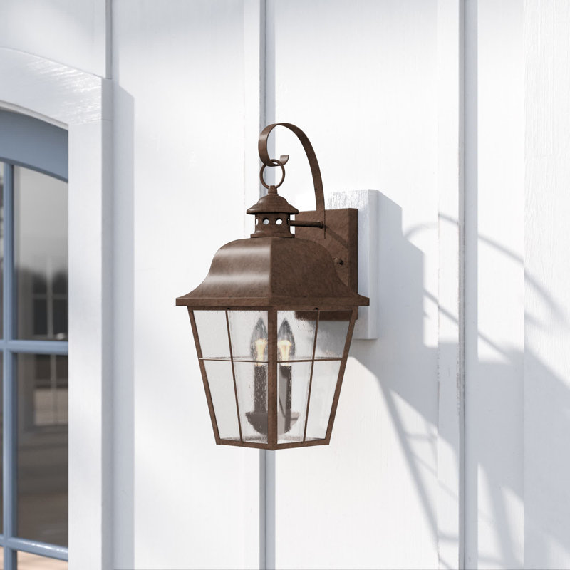 Merton Steel Wall Light, Copper Bronze