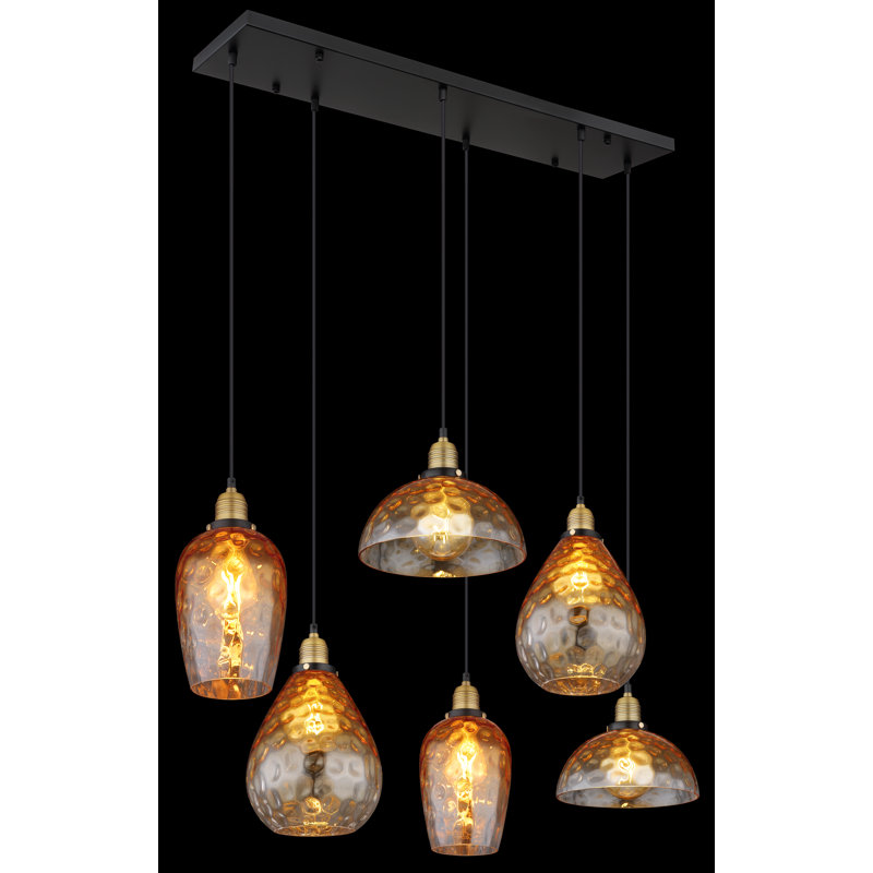 Azma 6 - Light Matte Black Pendant