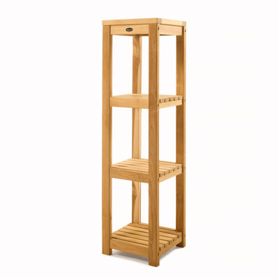 Chelsei Teak Freestanding Bathroom Shelves