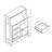 Wine Bottle & Glass Rack Grey