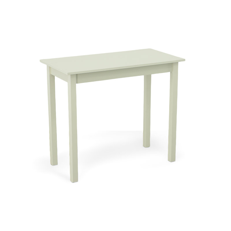 Rustic Ivory 42 Inch Rectangular Bar Table with Compact Seating for Four, Off-White