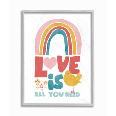 Impression d’art graphique, "l’arc-en-ciel amour" par Jennifer McCully