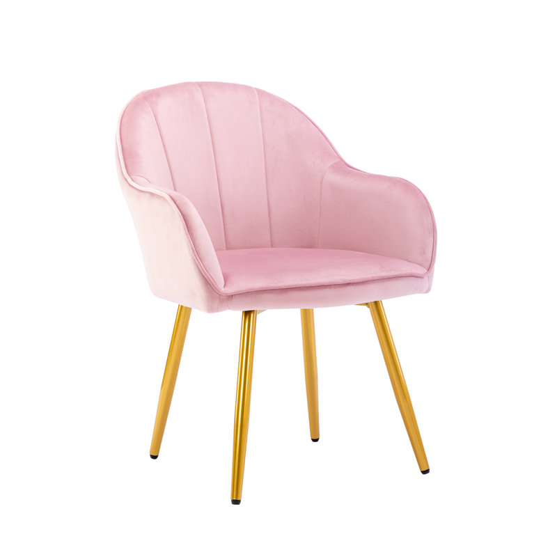 Isaiah Upholstered Dining Chair, Pink