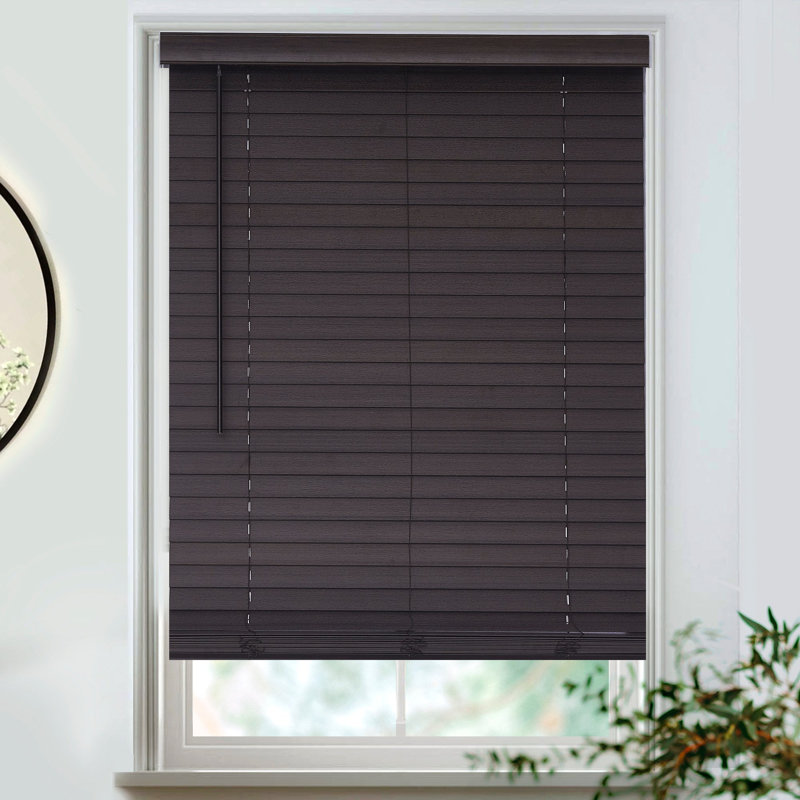 Room Darkening Horizontal/Venetian Blind, 35"W x 72"L, Espresso