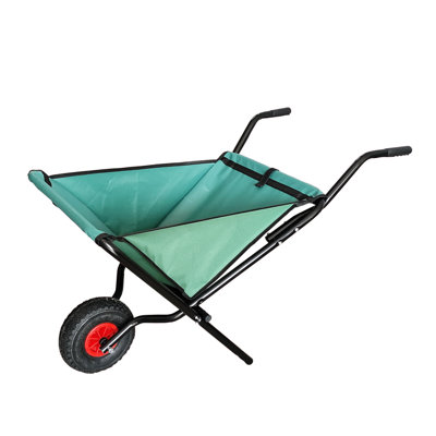 Chariot de jardin pliant et pliable pour jardin avec brouette pliante légère et pliable de 176 lb
