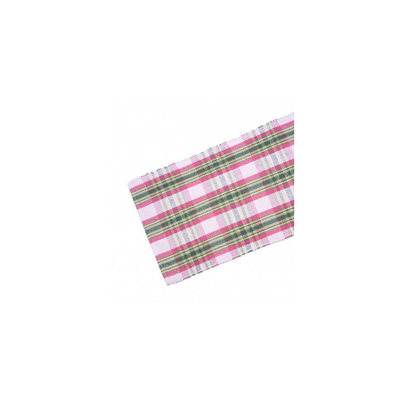 Terrio Plaid 100% Cotton Table Runner, 72" x 13"