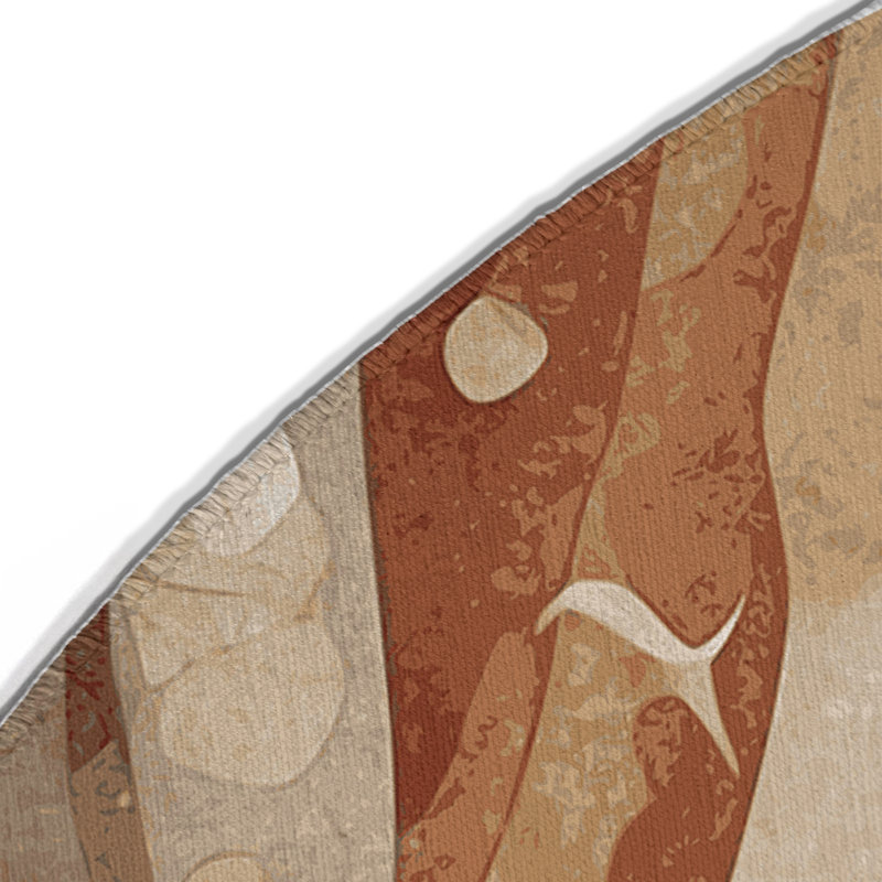 Tapis intérieur et extérieur Serene Ebb, Rond 5 pi