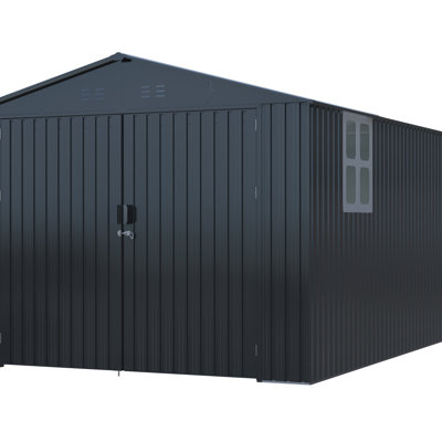 Outdoor Storage Shed 20x13 FT, Metal Garden Shed Backyard Utility Tool House Building with Window 2 Doors and 4 Vents for Car,Truck,Bike, Garbage Can,Tool,Lawnmower