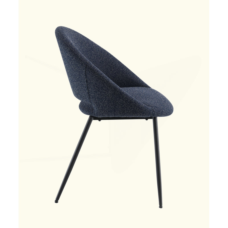 Ensemble de 2 chaises d'appoint Boucle & Black Finish