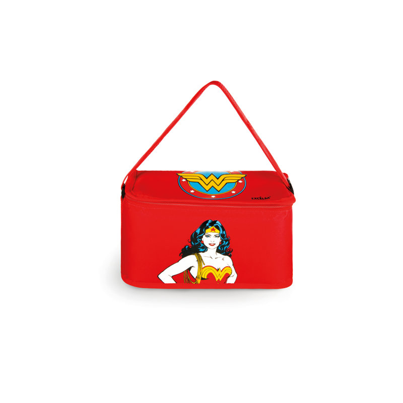 Excelsa picnic/lunch cooler bag Supereroi plastic 7 lt red