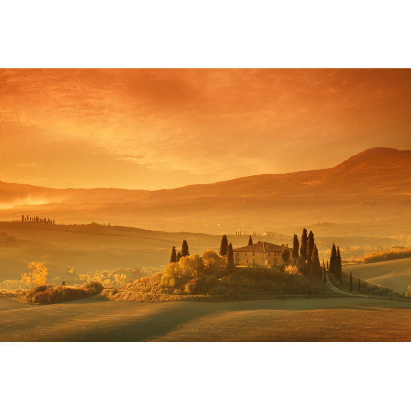 Farm In Tuscany - Wrapped Canvas Print, 20cm H x 30cm W x 3.8cm D