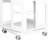 4 All Rotating Bookshelf With 360 Wheels, New Style White, Arc-shaped Corners, Space Solution, Simple Setup Process Space,