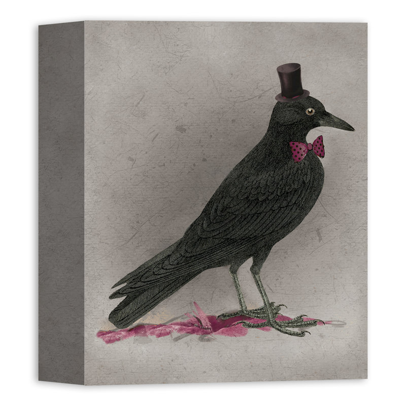 «Stylish Crow», impression, H 20 po x l 16 po, Toile