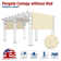 Amgo Customize Waterproof Pergola Canopy Replacement Cover, 95% UV Blockage