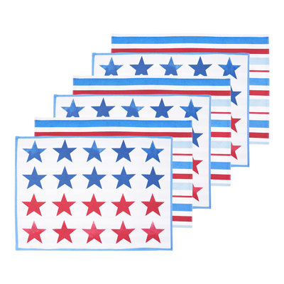 Red White & Pow Placemat Set of 6