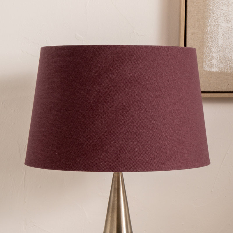 Winston 24cm H Cotton Empire Lamp Shade ( Clip On ) in Red