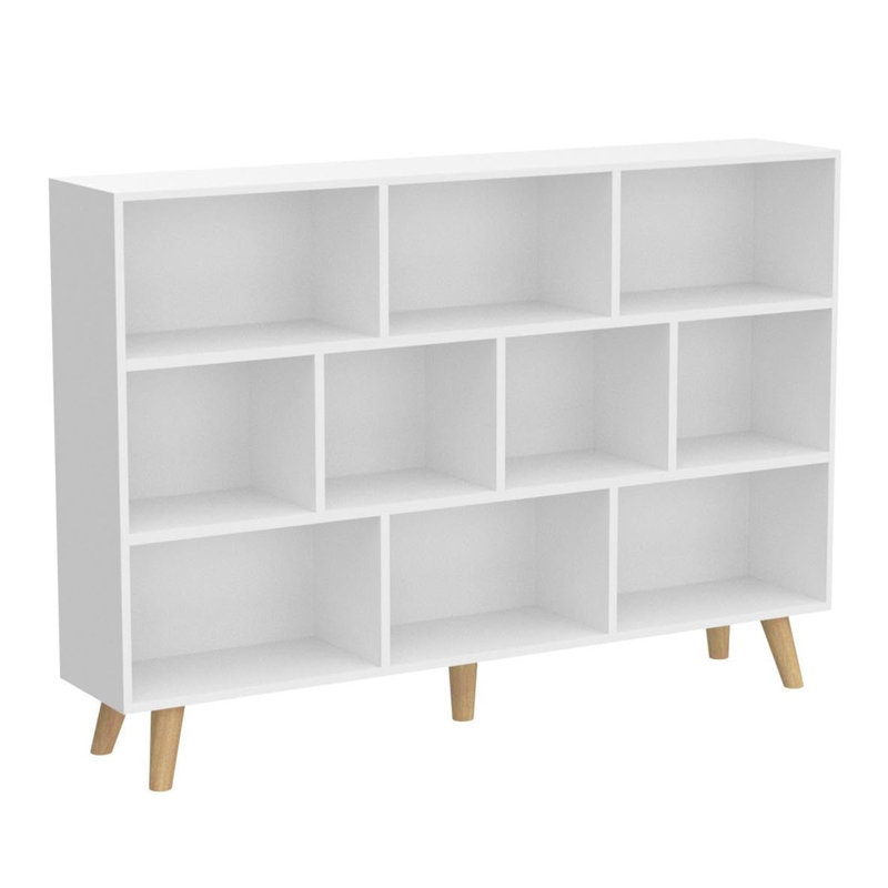 Bibliothèque 10 cubes, H 42,13 po x l 47,24 po x P 9,45 po, Blanc chaud