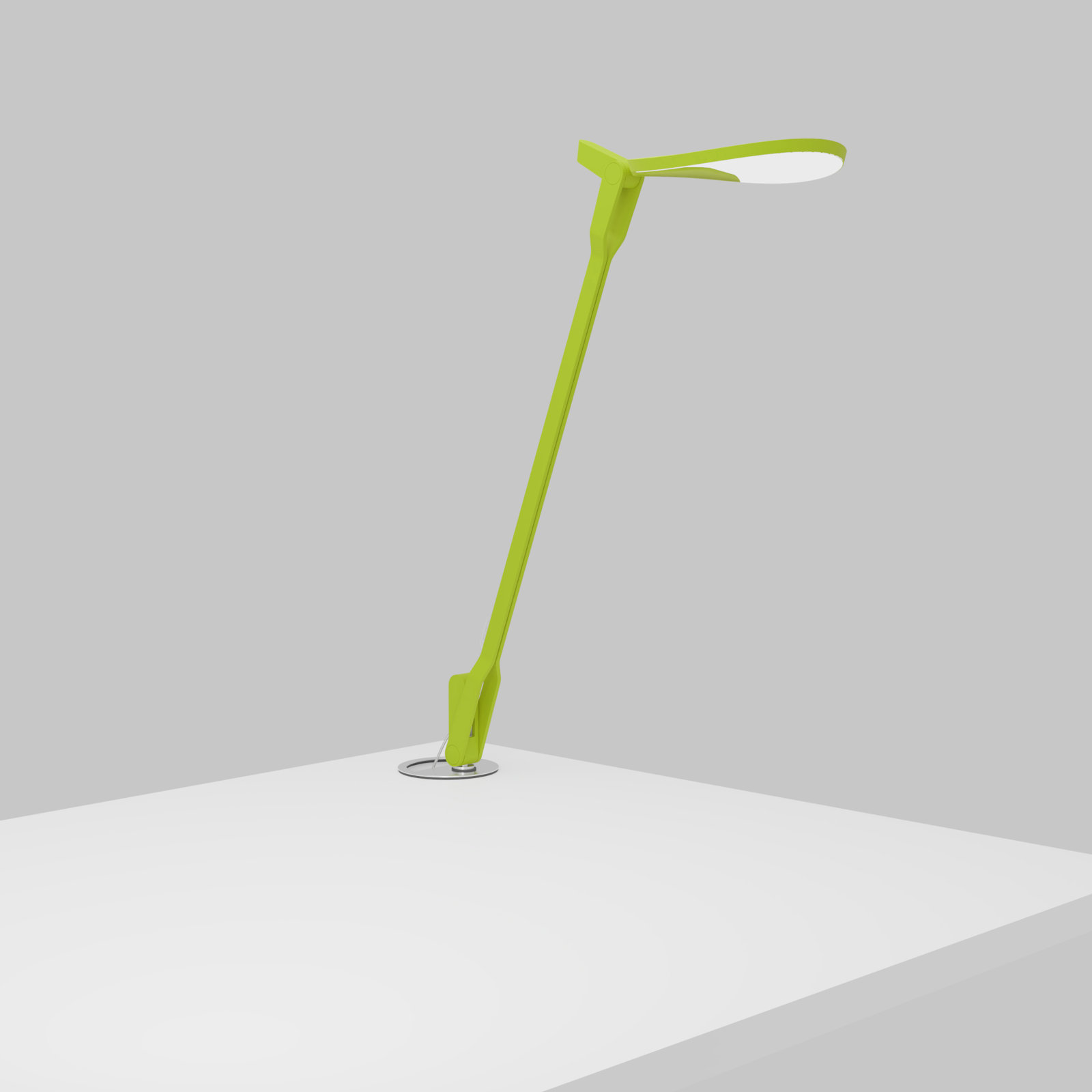 Splitty Metal USB Desk Lamp, Matte Leaf Green