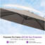 Cantilever Patio Umbrella Outdoor Aluminum Offset Square Umbrella with 3 Years Fade Resistance Recycled Fabric and 360-degree Rotation-22393231-22393229-22393228
