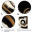 «Black and Gold Swirl VI», art mural moderne sur toile-460339184-460339194