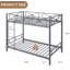 Lit simple superposé simple - structure en acier, gris, utilisation scolaire-49530333