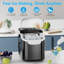 Machine à glaçons de comptoir portable efficace: 8 cubes rapides en 6 minutes, jusqu'à 26 lb / jour, 2 tailles de glace, parfait pour la maison / la fête / le voyage - noir-116422033