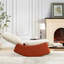 Chaise berçante Modern - couleur orange avec coussin décoratif
