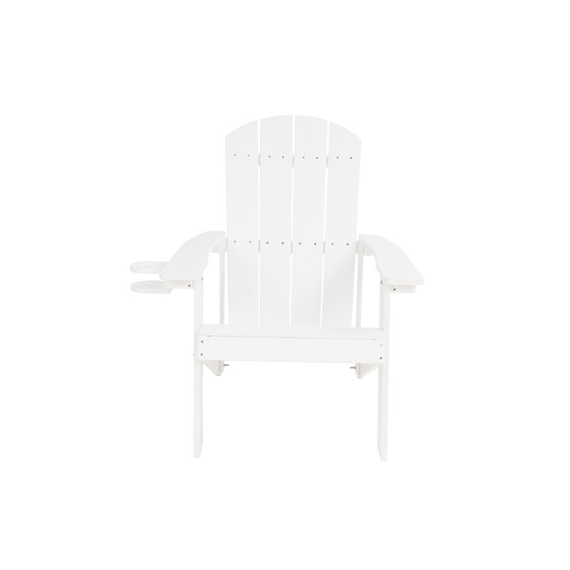 Chaise longue d'extérieur en acier inoxydable HiPS, Blanc