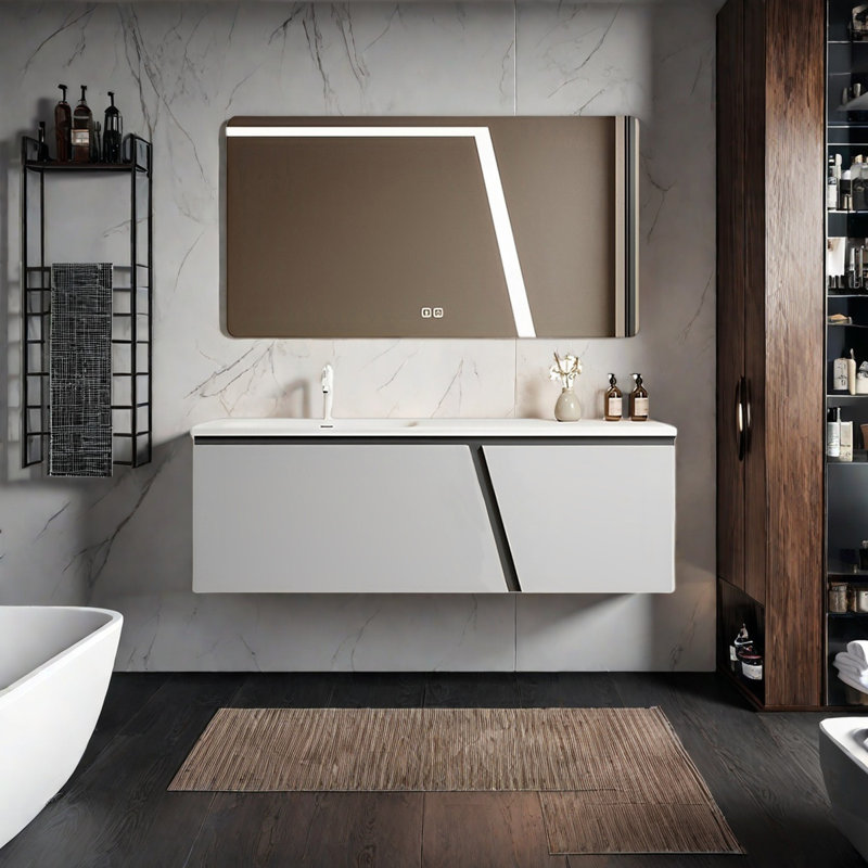 Armoire de salle de bain simple et moderne, 47"