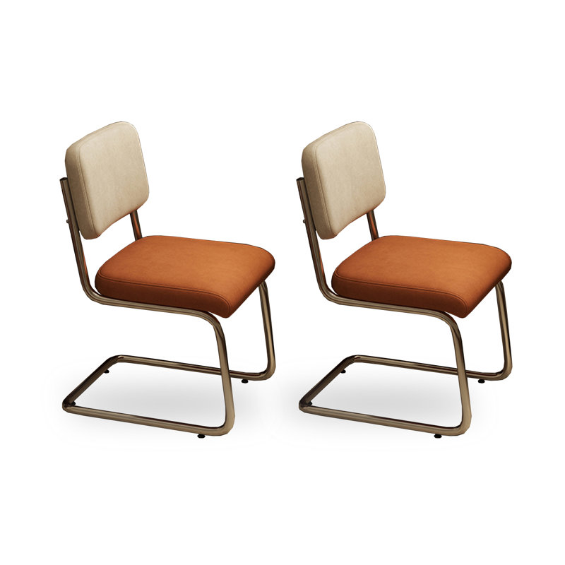 Chaise de salle à manger à dossier flottant moderne et simple