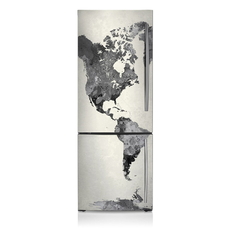 Geography Non-Wall Damaging Door Decal